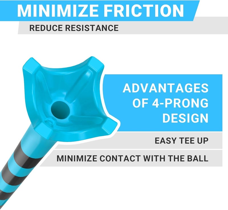 Full Choice Professional Plastic Golf Tees 100 Pack (3-1/4" or 2-3/4"), Enhanced Durability & Stability, Engineered to Minimize Friction and Side Spin - Image 3